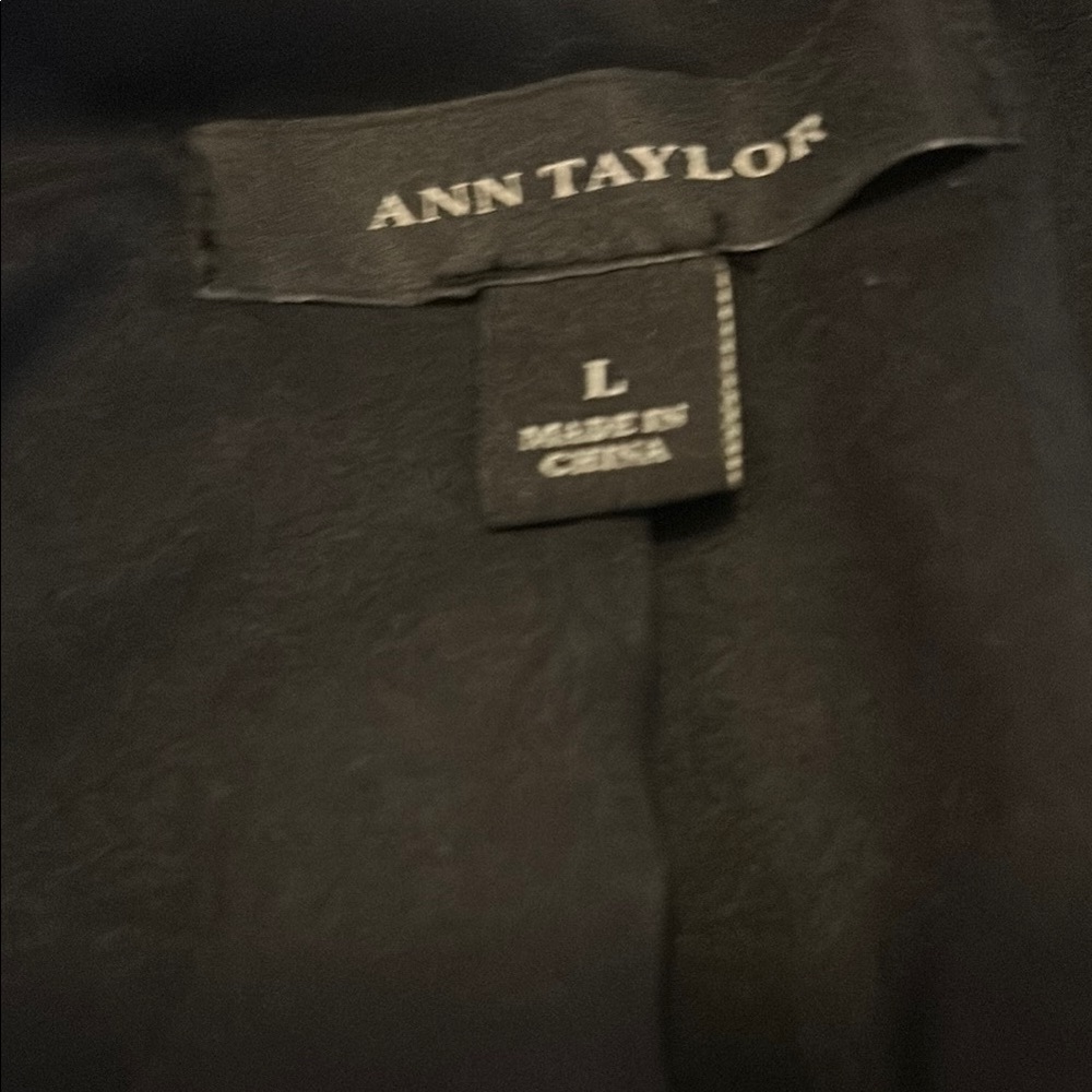 Women’s Black Leather Jacket with Gold Zippers - Picture 8 of 11